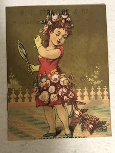 Ashworth’s XX importato 6 corde cotone vittoriano trade card sfondo oro VTC2 - Foto 1 di 3