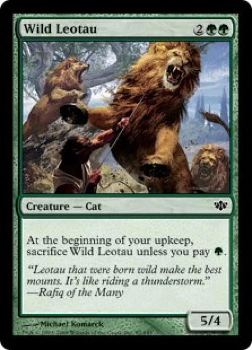 Wild Leotau -Foil Medium Play MTG Conflux - Image 1 of 1