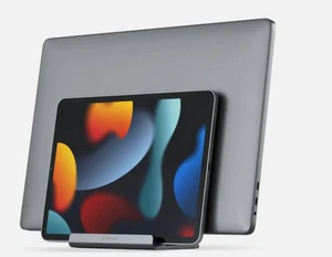 Satechi Dual Ständer für Macbook und iPad vertikal, grau - Bild 1 von 6