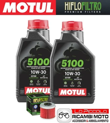 Cutting Kit 2 OIL [MOTUL] 5100 10w30 + FILTER Honda CRF 450 R 2020 2021 2022 - Image 1 of 4