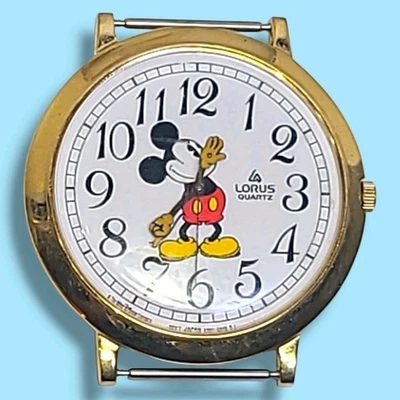 Винтажные часы Lorus Disney Mickey Mouse V501-0A20 нуждаются в аккумуляторе не протестированы - Изображение 1 из 4