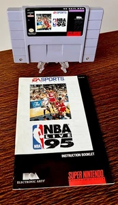 Authentic NBA Live 95 - SNES Super Nintendo - Tested With Manual NOT WORKING!!! - Picture 1 of 4