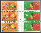 US 1988 Scott #2398a Plate Block of 6 Pre-Canceled Special Occasions