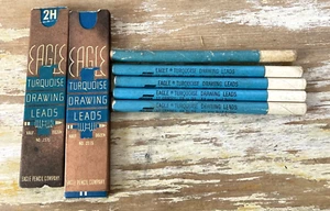 Vintage Eagle Turquoise mechanical pencil leads draftsmen engineer partial boxes - Picture 1 of 9