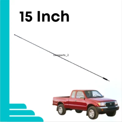Antena 15" metal negro para Toyota Tacoma 1998-2004 Foto 1 de 4