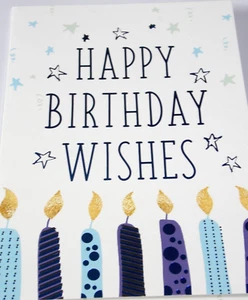 Geburtstagskarte. Kerzen Motiv. Heartstrings Karten (CTY02). - Bild 1 von 3