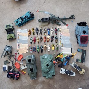 Vintage GI Joe Lot (Figures, Accessories, Vehicles And File Cards)