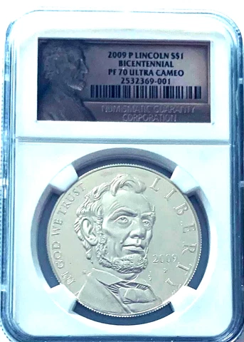 2009 P Lincoln $1 Silver Dollar NGC PF 70 Ultra Cameo Cover