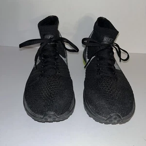 Nike Zoom All Out Flyknit Runner Triple Black Volt 844134-001 Größe 6,5 - Bild 1 von 9