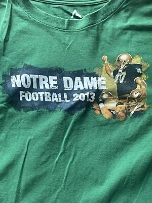 Notre Dame “ THE SHIRT” 2013 XL RISE TO VICTORY - Image 1 of 4