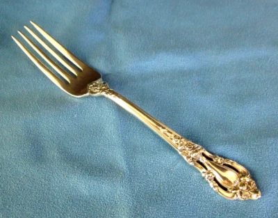 "Eloquence" Sterling Silver Dinner Fork by Lunt  7 3/8"  no monogram  62.7 g. - Image 1 of 4
