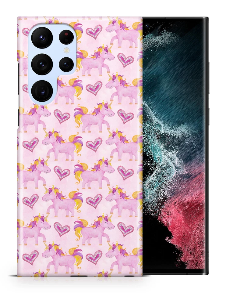 FUNDA FUNDA PARA SAMSUNG GALAXY|PATRÓN PONY UNICORNIO ROSA Foto 1 de 1