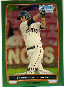 2012 (GIANTS) Bowman Chrome Prospects Green Refractors #BCP183 Garrett Buechele
