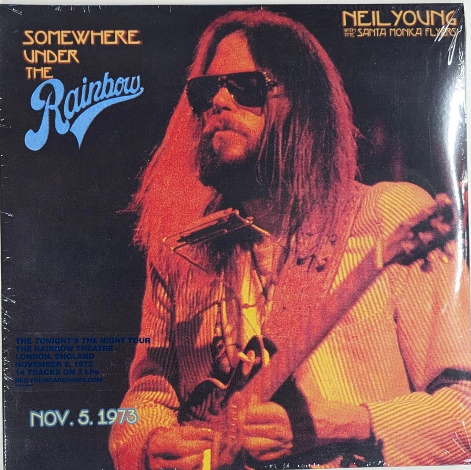 NEIL YOUNG with THE SANTA MONICA FLYERS Somewhere Under The Rainbow Nov. 5, 1973 - Image 1 of 1