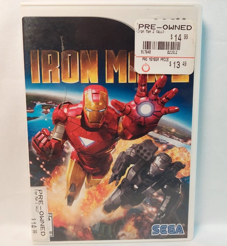 Iron Man 2 II Nintendo Wii Complete with Manual by Sega Tested Video Game Marvel - Image 1 of 4