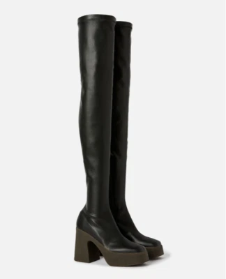 $1135.00 Botas Stella McCartney SKYLA STRECTH Marrón Hasta el Muslo Talla EU 40/US 10 Foto 1 de 4