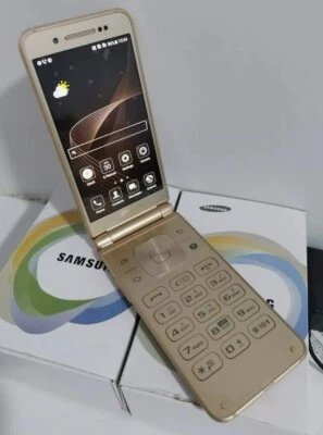 Original Unlocked Samsung Galaxy  SM-W2017 Android flip Smartphone - Image 1 of 4