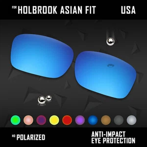 Lente de repuesto polarizada antiarañazos para Oakley Holbrook (AF) ajuste asiático OO9244 - Imagen 1 de 35