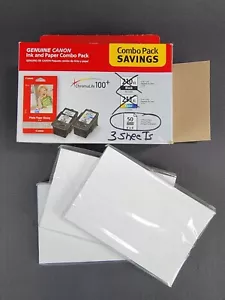Canon Tinte & Papier Kombipack 3 - 50 4x6 Hochglanz Fotopapier - keine Tinte - Bild 1 von 3