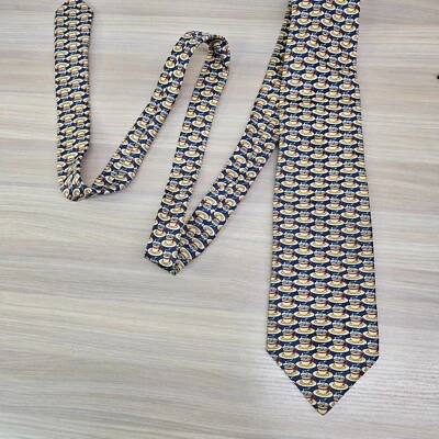 Corbata taza de café para hombre TIE RACK BEAUFORT azul marino múltiple novedad divertida ITALIA Foto 1 de 4