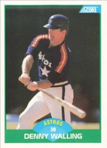 1989 Score Baseball Denny Walling Houston Astros #49 - Picture 1 of 2
