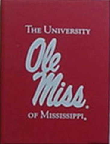 UNIVERSITY OF MISSISSIPPI - OLE MISS POSTER NOTE BOOK Cover