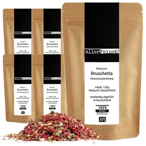 5 x Premium Bruschetta Gewürzzubereitung für Dips, Aufstriche, etc. / 5x125g - Bild 1 von 7