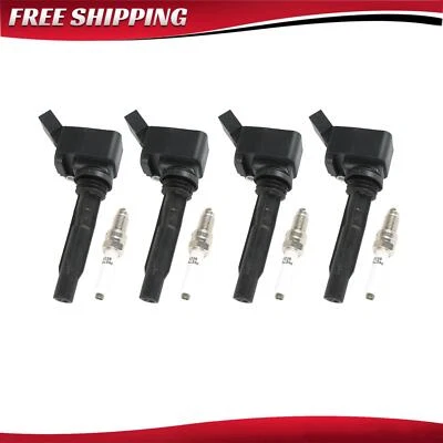 Bobina de encendido y bujías UF718 4 piezas para Volkswagen Jetta 1,4 L 2013-2019 Foto 1 de 4