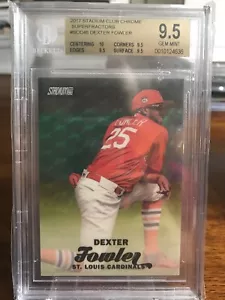 2017 Stadium Club Chrom Superfraktor Dexter Fowler 1/1 BGS 9,5/10 STL Kardinäle - Bild 1 von 2