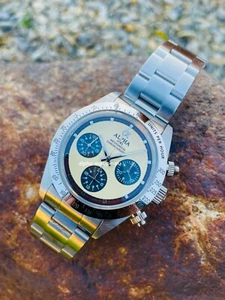 Alpha mechanical chronograph men's watch display back - Bild 1 von 4