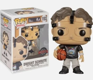 The Office - Dwight Schrute Pop! Vinyl #1103 (Basketball With Shirt & Mask) - Picture 1 of 7