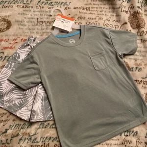 Pajama Set 2-Piece Size XS 4-6Boy Wonder Nation Palms T-Shirt & Shorts NWT - Picture 1 of 3