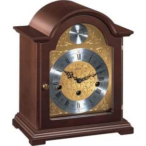 Hermle Bethnal Mechanical Mantel Clock - Walnut Case - 4x4 Westminster Chime - Picture 1 of 1