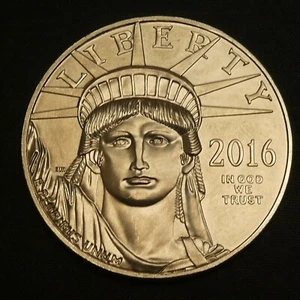 2016 $100 Platinum American Eagle BU Brilliant Uncirculated1 Oz .9995 Fine - Picture 1 of 2