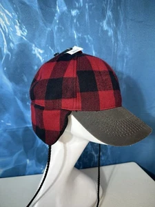 Buffalo Plaid Trapper Hat Cap Ear Flap Quilted Lining Plaidurday Warm Winter - Picture 1 of 13