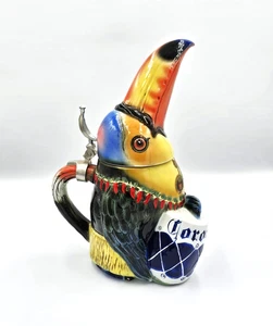 Vtg New Corona Beer Stein Tradex Toucan 3rd Edition 1995 #855 of 5000 Germany - Picture 1 of 15