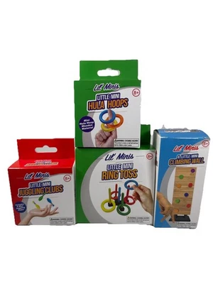 Lil Minis Pequeño Mini Anillo Lanzar Malabares Palos Hula Aros Escalada Pared Lote Foto 1 de 4