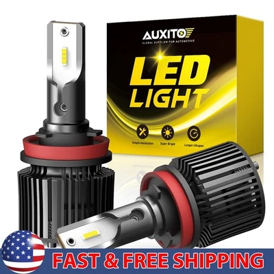 LED Headlight Bulbs Low Conversion Beam H11 6000k White Halogen Replacement 2/4X - Изображение 1 из 4
