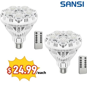 2PCS Dimmable Grow Light Bulb Full Spectrum High PPFD 30W=450W Grow Bulb Remote - Picture 1 of 8