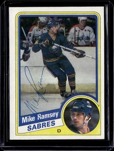 1984-85 Topps Mike Ramsey Signed Autograph #22 Hockey Card Sabres - Picture 1 of 2