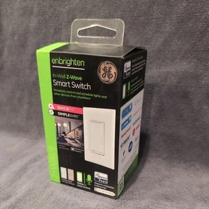 Enbrighten In-Wall Z-Wave Control Smart Light Switch White And Almond ZW4008 - Picture 1 of 5