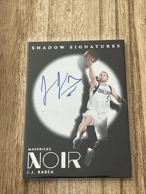 2024-25 PANINI NOIR JJ Barea SHADOW SIGNATURES AUTOGRAPHS /75 #SHA-JJB MAVERICKS - Image 1 of 4