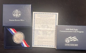 2008-S U.S. Mint Bald Eagle Commemorative Coin Program PROOF Clad Half Dollar - Picture 1 of 7