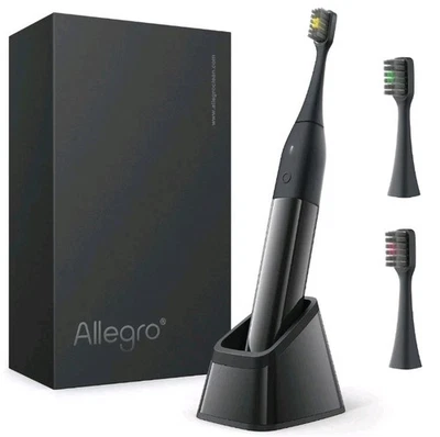 Allegro Luxury Premium Polished Metal Sonic Electric Toothbrush M1 Gunmetal Grey - Image 1 of 4