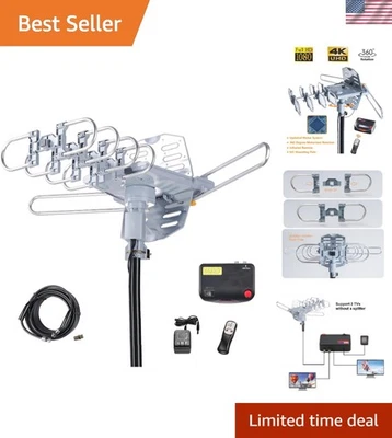 Antena avanzada de HDTV para exteriores con control remoto - 150 millas y amplificador de bajo ruido Foto 1 de 4