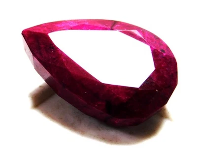 Certified Red Ruby Natural 66.30 Cts Pear Cut Loose Gemstone R71 - Image 1 of 4