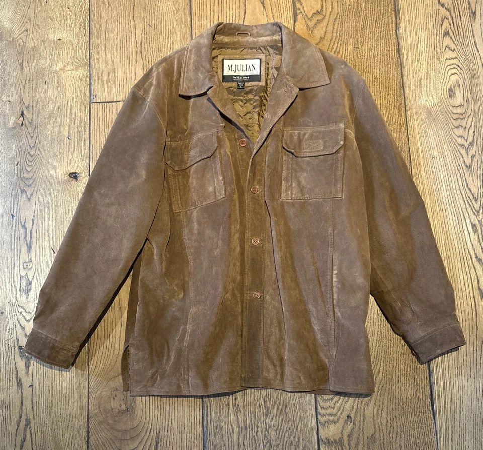 Wilsons - M. Julian - Men’s Brown Suede Leather Jacket - Size XL - VGC - Image 1 of 4