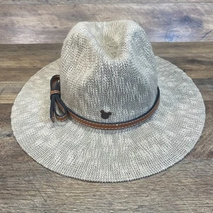 Disney Parks geflochtener Hut mit Ledergürtel hellbraun Safari-Stil Disneyland Erwachsene L - Bild 1 von 11