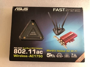 ASUS PCE-AC66 AC Dual-Band Wireless-AC1750 IEEE 802.11acc PCI-E Adapter - Afbeelding 1 van 6