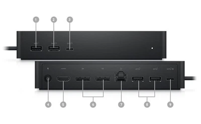 Dell Dock universale UD22 Docking USB 3.2 Gen 2 (3.1 Gen 2) Type-C 96 210-BEYV - Immagine 1 di 3